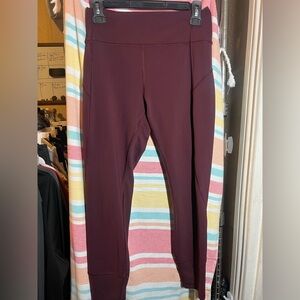 lululemon athletica Burgundy Leggings